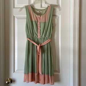 Green and pink dress from ModCloth